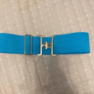 2in blue elastic belt for equestrians